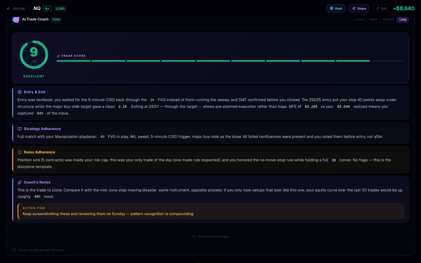 AI Trade Notes — real screenshot